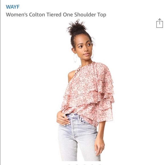 Tops - Wayf ruffled Blouse NWT